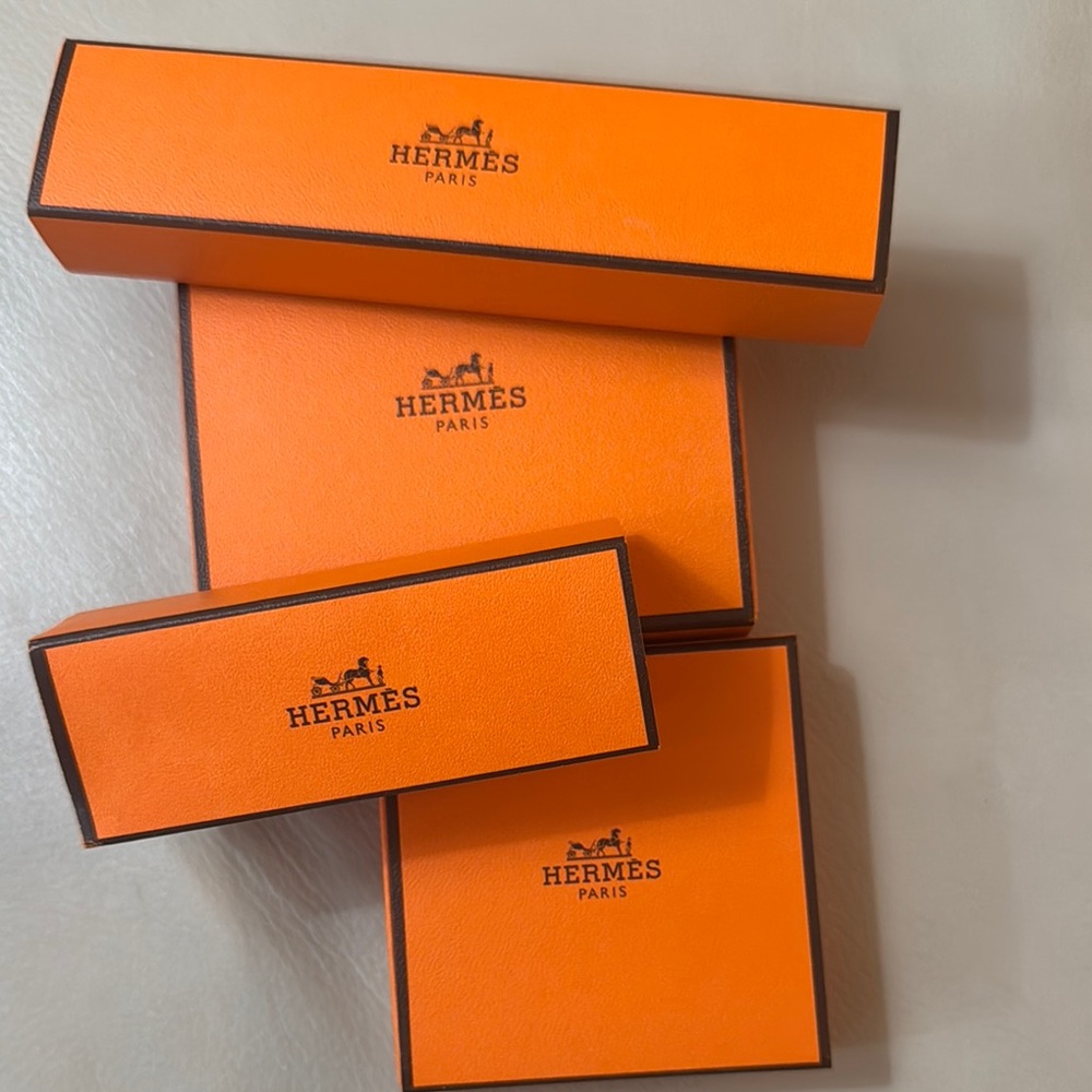 Hermes Orange Accessory Boxes
